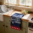 thumbnail image 6 of Independence Day Kitchen Towel - Patriotic Red White Blue Stars Stripes Dish Cloth, 4th of July Decor Absorbent Tea Towel for Cooking Baking and Party Supplies， American Flag Theme Hand Towel, 6 of 6