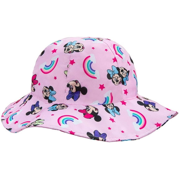 Disney Minnie Mouse Girls Pink Bucket Hat - Ages 2-7 Years