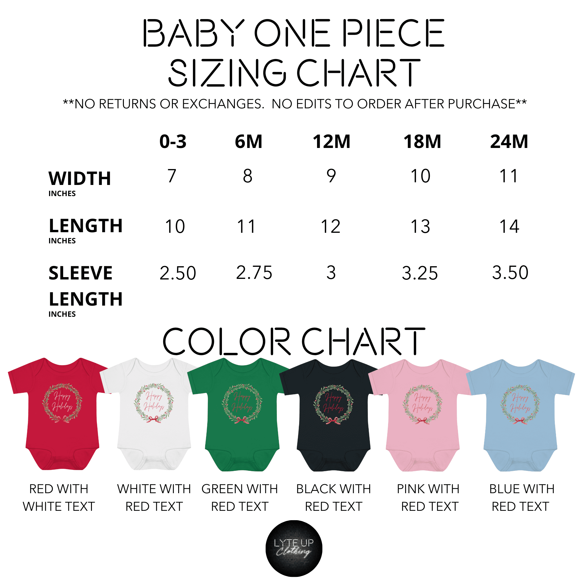 Happy Holidays Baby & Toddler One Piece - Walmart.com