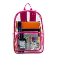 thumbnail image 7 of Eastsport Unisex Spark Clear 16" Backpack, Fiery Pink, 7 of 7