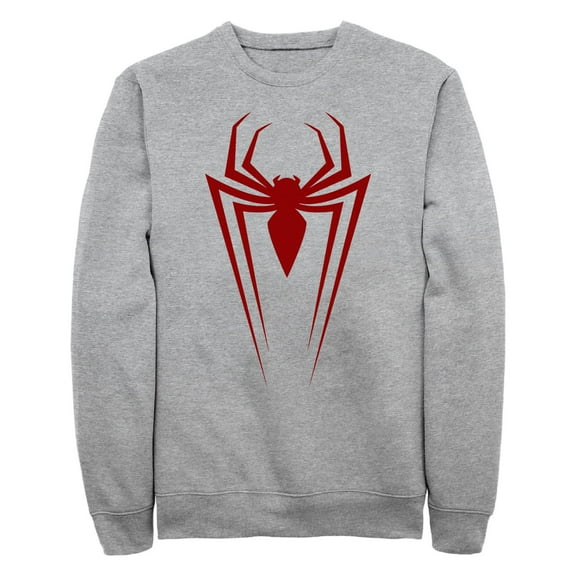 Men's Marvel: Spider-Man: Miles Morales Long Spider Logo Sweatshirt