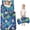 Soccer and Tire Track Blue Pattern, variant on Soccer and Triangle Gray Pattern Toddler Nap Mat with Pillow & Blanket, Soft Sleeping Mat for Preschool Daycare Travel Sleepovers