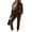 Dark Brown, variant on Velour Lounge Sets for Women 2 Piece Velvet Tracksuits Jogging Hoodie Sweatsuits Soft Sports Leisure Jogger Outfit