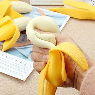 PERZOE Cute Peeled Banana Peeled Banana Plush Toy Fruit Plush Toy