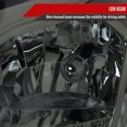 thumbnail image 2 of Factory Style Crystal Headlights w/ SMD LED Light Strip (Black Housing/Smoke Lens) Made for and Compatible with 2006-2013 Chevrolet Impala / 2014-2015 Impala Limited / 2006-2007 Monte Carlo, 2 of 9