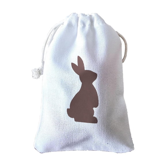 Easter Bunny Drawstring Candy Bag - Reusable Party Favor Storage with Adorable Design, Versatile Gift Organizer for Festive Celebrations and Special Events