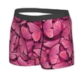thumbnail image 2 of Haiem Pink Butterfly Men's Boxer Briefs, Every Day Comfort Stretch Cotton Moisture-Wicking Underwear-XX-Large, 2 of 9