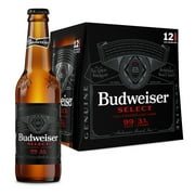 Budweiser Select American Lager Beer 12 pack 12 fl oz Glass Bottles 4.3% ABV