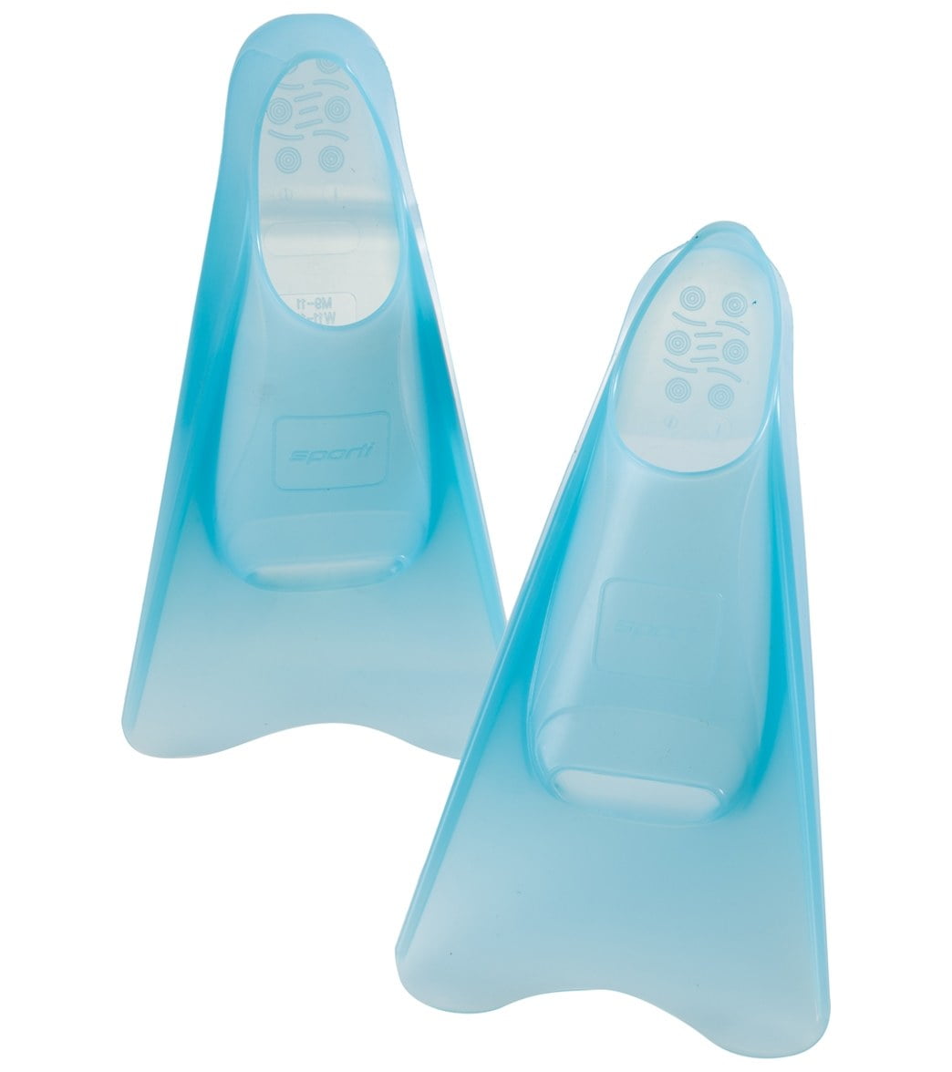 Sporti Silicone Swim Fins (M 911 W 1113, Light Blue)