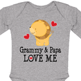 thumbnail image 4 of Inktastic Grammy and Papa Love Me Gift Boys Long Sleeve Baby Bodysuit, 4 of 5