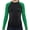Green, variant on Kids BJJ Rash Guard Long Sleeve, Ranked No Gi Jiu Jitsu Compression Shirt for Boys & Girls for MMA, Wrestling - (Black/Red, YM)