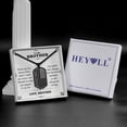 thumbnail image 4 of HEYOLL Black Dog Tag Necklaces for Men to My Brother Gifts from Brother American Flag Pendant Chain Military Army Birthday Valentines Day Jewelry Gifts Teen Teenages Tween Preteen Him Age Ideas, 4 of 7