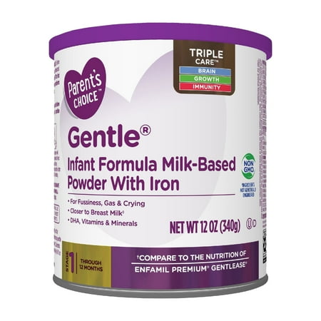 Parent's Choice Gentle® Non-Gmo* Infant Formula Powder, 12 oz