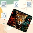 thumbnail image 3 of Leopard 8.3x9.8 Inch Square Printed Desk Mat Mouse Pad for Office and Gaming, Non-Slip Rubber Bottom, 3 of 6