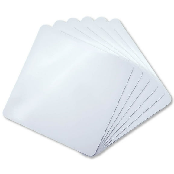 Dona.fen 20 Count Square Cake Boards 10 x 10 Inch White Wavy Pattern