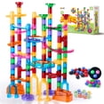 thumbnail image 1 of Juguete Joyin de Marble Run, 137 unidades, con 15 canicas que brillan en la oscuridad, 1 of 7
