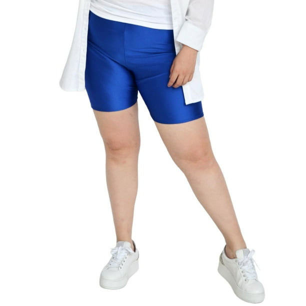 Short tipo Biker Roman Fashion Tallas extras 7047 Azul Rey azul 36 Roman Fashion SH GR 7047 AZUL Walmart en linea