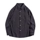 thumbnail image 1 of pstuiky camisetas de manga larga para hombre, Camisa de manga larga con cuello vuelto, rayas y botones para hombre salir tops l, 1 of 2