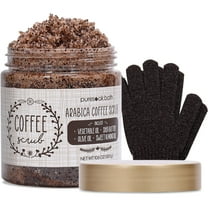 Puresoak Bath Coffee Body Scrub Set for Exfoliate & Moisturize for Women & Men Spa Set, 10.6oz