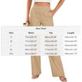 thumbnail image 3 of LVHAOGJOB Straight Leg Pants for Women Sweatpants with Pockets Wide Leg Stretchy Elastic Waist Womens Long Pants Relaxed Fit, 3 of 6