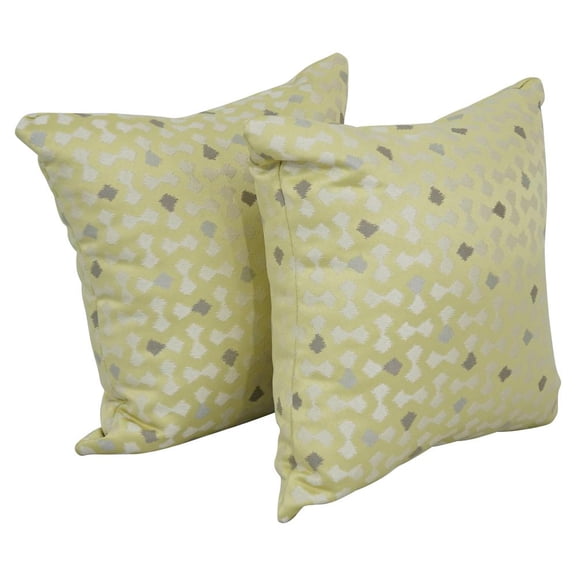 17-inch Jacquard Throw Pillows with Inserts (Set of 2) 9910-S2-ID-124