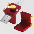 thumbnail image 2 of Steel Ruler Scribing Positioning Block - Aluminum Angle Scriber Line Marking Gauge,DIY Carpentry Scriber Measuring Locator (Block and Ruler), 2 of 7