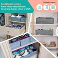 thumbnail image 5 of Wondersome Closet Drawer Organizers with Flexible Dividers and Snag-Free Zipper, Set of 6, 5 of 8