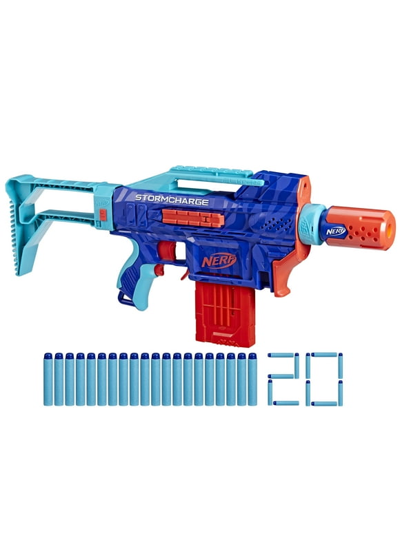 Nerf Elite 2.0 Stormcharge Wild Edition Motorized Kids Toy Blaster for Boys and Girls with 20 Darts, Only At Walmart
