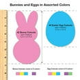 thumbnail image 3 of FreshCut Crafts Punch Out Paper Cutouts, Easter Shapes, Bunnies, Chicks & Eggs, 130 Pieces, 3 of 5