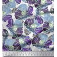 thumbnail image 1 of Soimoi Poly Georgette Fabric Artistic Flower Print Fabric by Yard 42 Inch Wide, 1 of 3