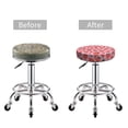 thumbnail image 5 of Honeii Cartoon Strawberry Bar Stool Covers – Perfect Fit for 12" to 14" Round Stools, Crease-Resistant, Stretchy, Washable & Dustproof Seat Slipcovers-13 inch, 5 of 7