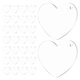 thumbnail image 2 of Sublimation Blank Heart Acrylic Heart Blanks for DIY Use 30Pcs Clear Discs, 2 of 5