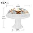 thumbnail image 4 of 4 Pcs Round White Knobs for Kitchen Cabinet Cupboard Dresser Bookcase Starfish Drawer Pulls Handles Home Decor, 4 of 8