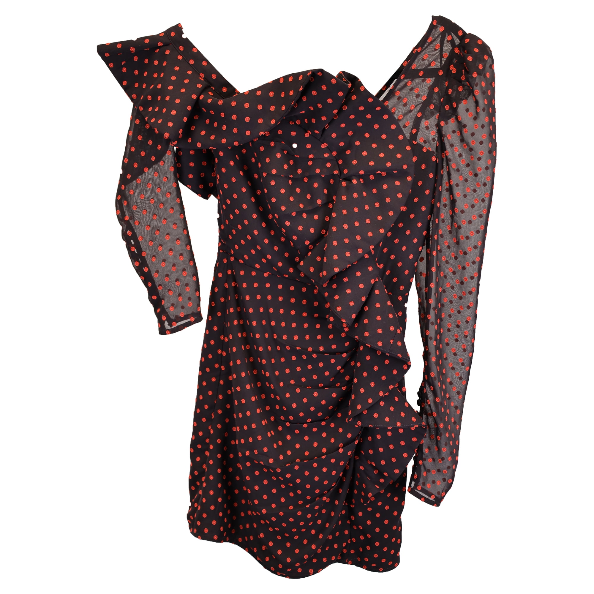 knee length dresses for ladies Black Square Rhinestone Mesh Midi Dress main image 1