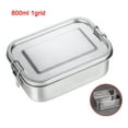 thumbnail image 3 of CAROOTU Boîte à Lunch en Acier Inoxydable Compartiment 3/2/1 Boîte à Bento en Métal, 3 of 7