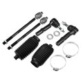 thumbnail image 1 of Unique Bargains 6 Pcs Front Outer Inner Tie Rod End Link with Bellows for Chevrolet Traverse 2009-2015 Black, 1 of 7