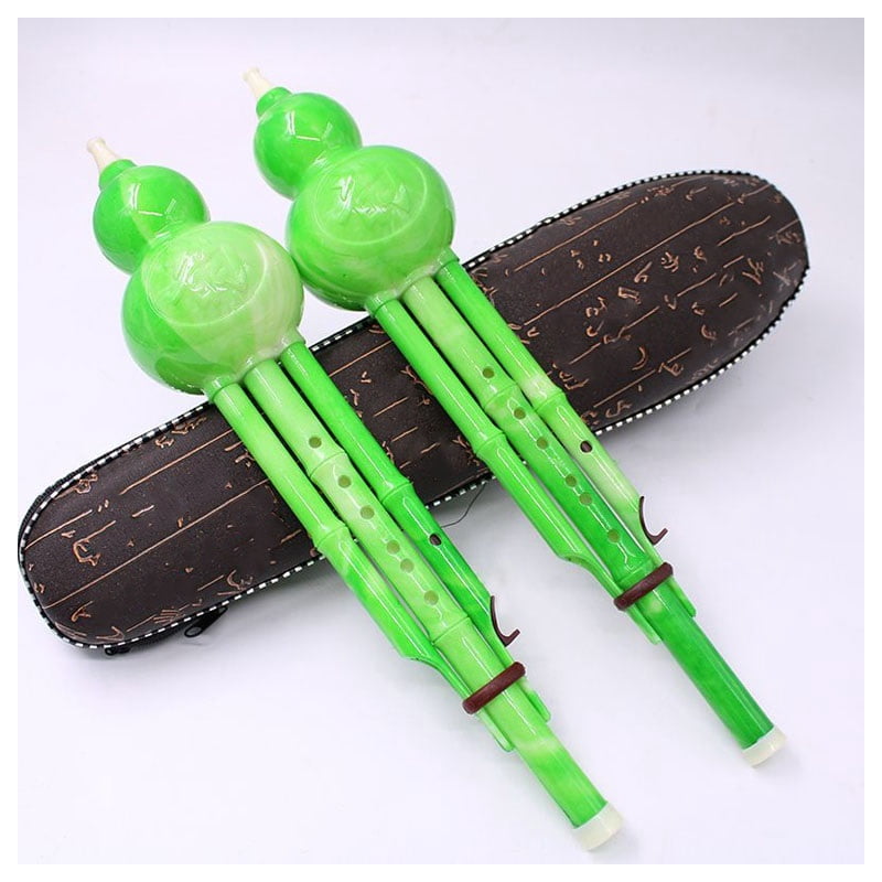 Hulusi Instrument, Gourd Flute, Chinese National Wind Instrument C Key Hulusi Musical Instruments, Flute Instrument Practice Teaching Instrument for Adults Beginners
