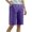 Purple, variant on ZQUUVOU Women's Casual Shorts Solid Color High Waisted Shorts(Dark Gray,5XL)