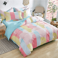 thumbnail image 3 of SHAR Ensemble de Literie avec 1 Housse de Couette en Coton 1 Drap et 2, 3 of 3