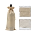 thumbnail image 3 of ENJOYW Rustic Linen Drawstring Wine Bottle Cover Packaging Bag Wedding Party Decor Wine Bottle Bag, 3 of 7