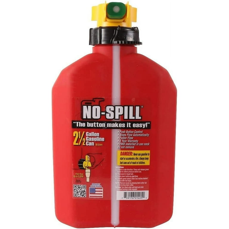 No-Spill 1405 2-1/2-Gallon Poly Gas Can
