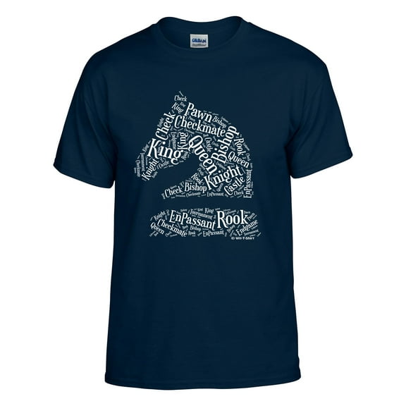 Chess White Knight (Knight Figure Chess Words) Chess T-shirt, Men Women, Girls, boys Chess Shirt