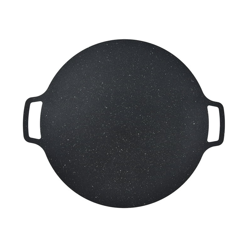 Korean BBQ Grill Tray Iron Non-stick Circular Grill Pan Compatible