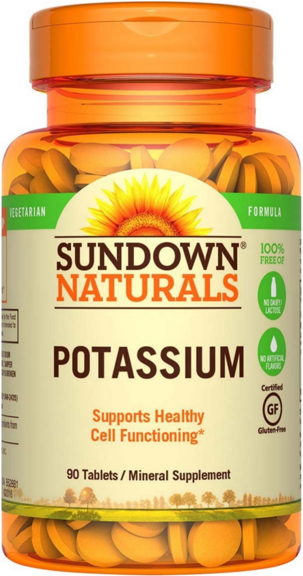 Sundown Naturals Potassium Tablets 90 ea (Pack of 2)
