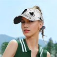thumbnail image 3 of Salouo Doodle Cute Cat Pattern Sport Sun Visor Hats,1-Piece of Adult Sunscreen Visor Cap Adjustable Sun Hat for Outdoor Activities Fits for Women and Men (One Size), 3 of 6
