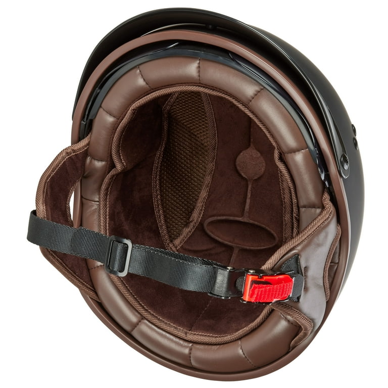 Leather motorcycle helmet best sale dot