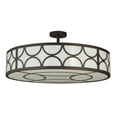 thumbnail image 4 of Meyda Tiffany 132744 Revival Deco Cilindro 4 Light 36" Wide Semi-Flush Drum Ceiling, 4 of 5