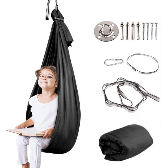 Columpio terapéutico para niños con necesidades especiales (hardware incluido) Columpio sensorial Abrazo Interior Exterior Hamaca ajustable para niños con autismo TDAH Aspergers Integración sensorial