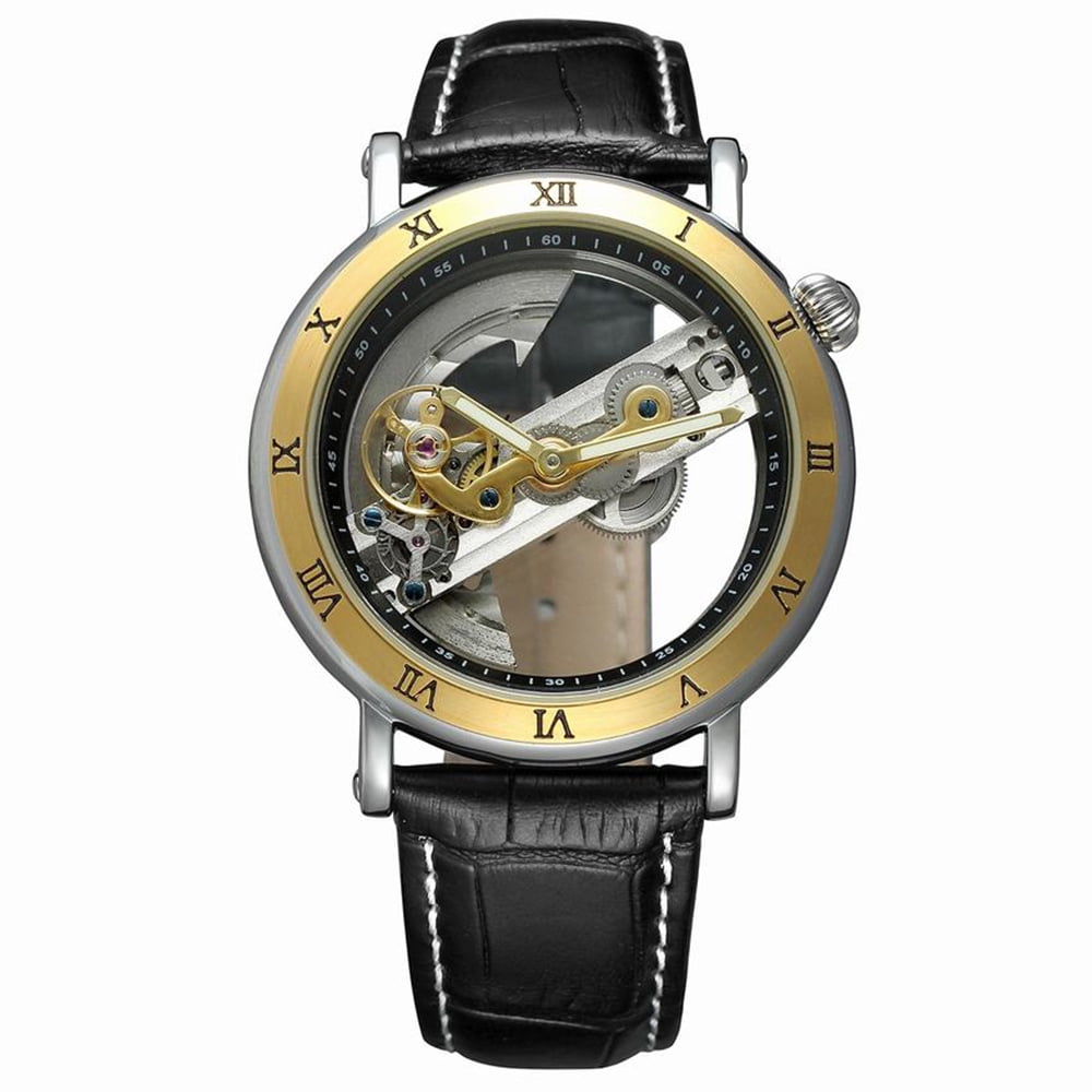 FORSINING Luxury Skeleton Automatic Mechanical Men Watch Self-Wind Stainless Steel/Genuine Leather Man Business Wristwatch Masculino Relogio + Box FORSINING Luxury Skeleton Automatic Mechanical Men Watch Self-Wind Stainless Steel/Genuine Leather Man Business Wristwatch Masculino Relogio + Box