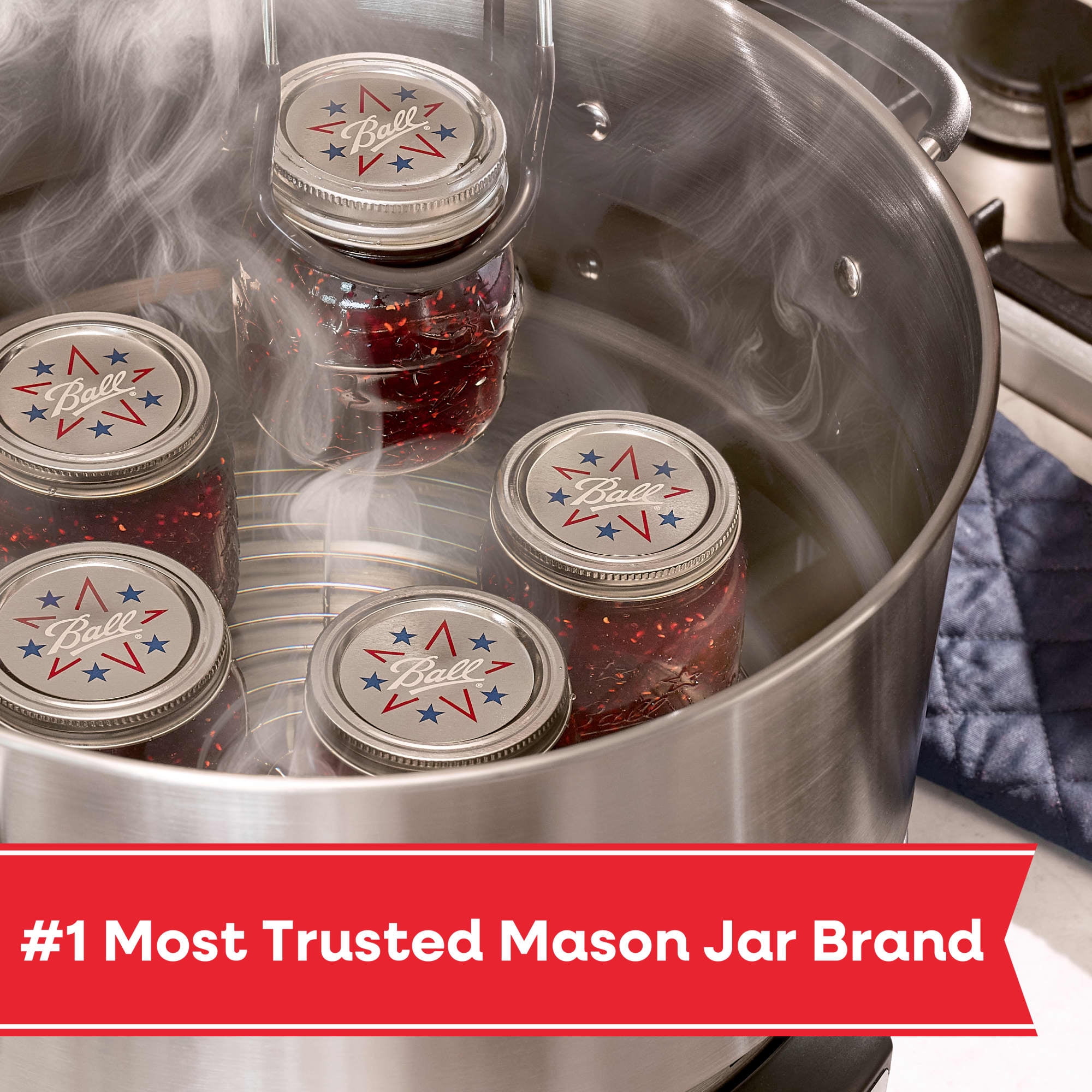 Ball Limited Edition Americana Mason Jar Lids, Regular Mouth Lids for Mason Jars, 12 Pack
